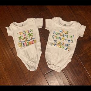 2 Onesies for Grandma’s newest Grandbaby ❤️ 3-6mo